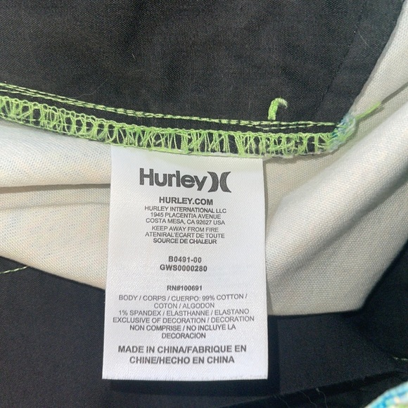 Hurley Snakeskin Print Jean Shorts 3 - Picture 6 of 7